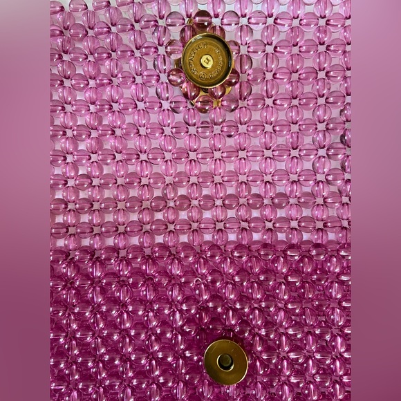 Kurt Geiger pink beaded Kensington bag - Picture 4 of 8